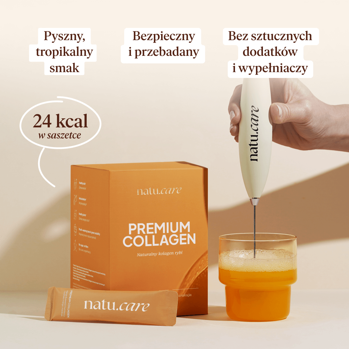 Kolagen Premium 5000 mg, mango-marakuja: tester 3 saszetki