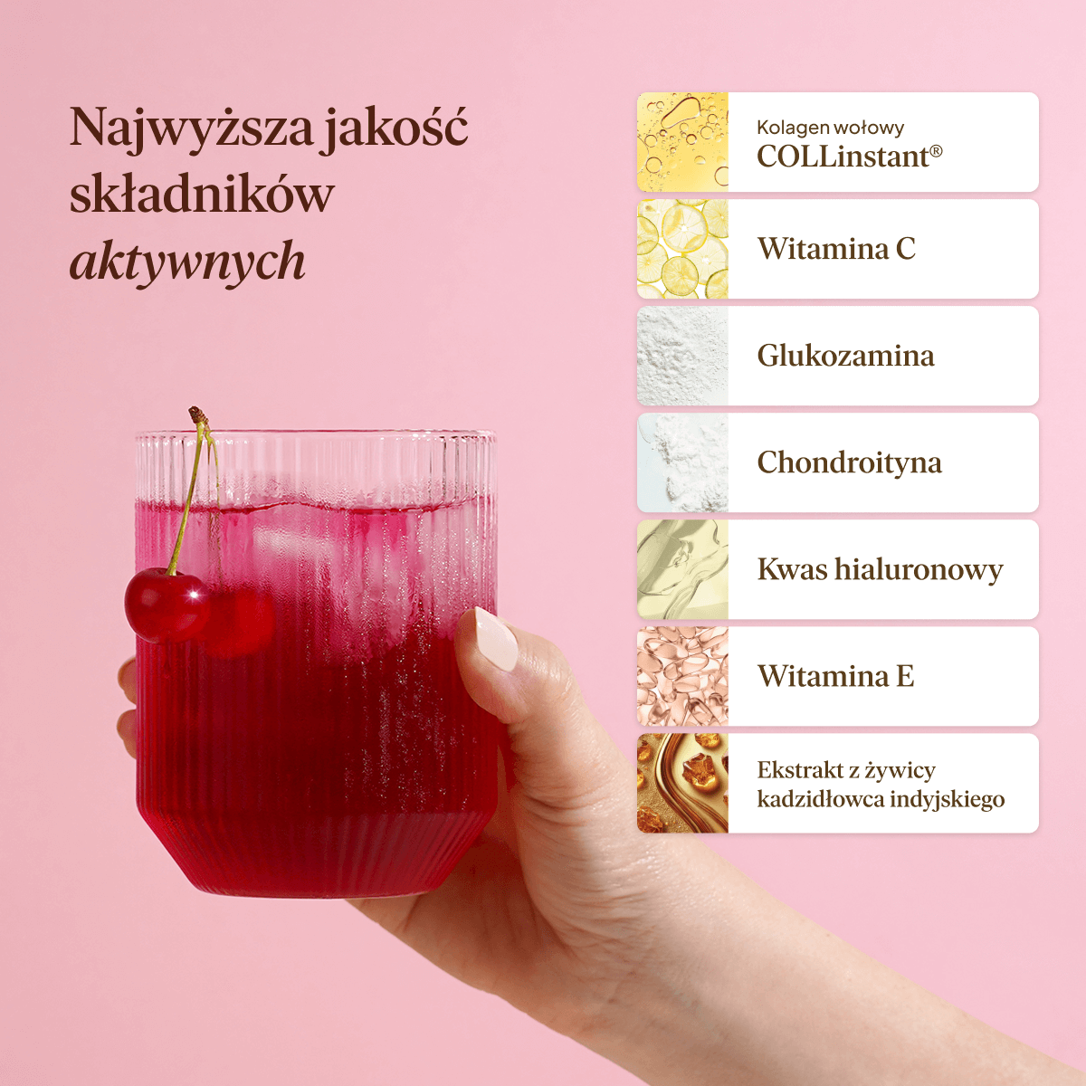 Kolagen Premium Sport 10000 mg, wiśnia