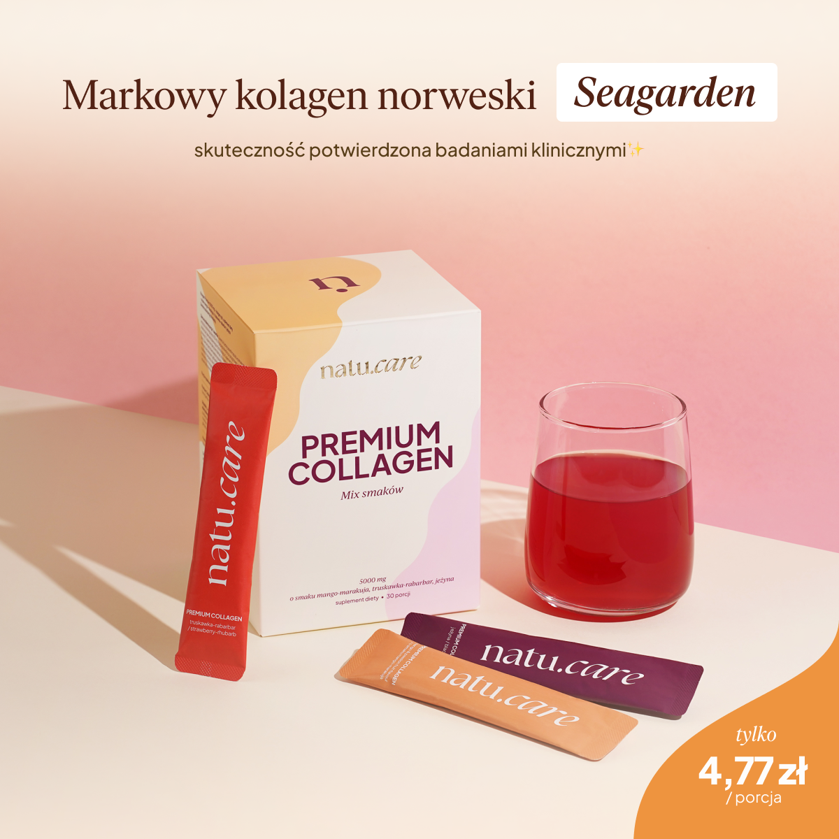 Kolagen Premium 5000 mg, Mix 3 Smaków