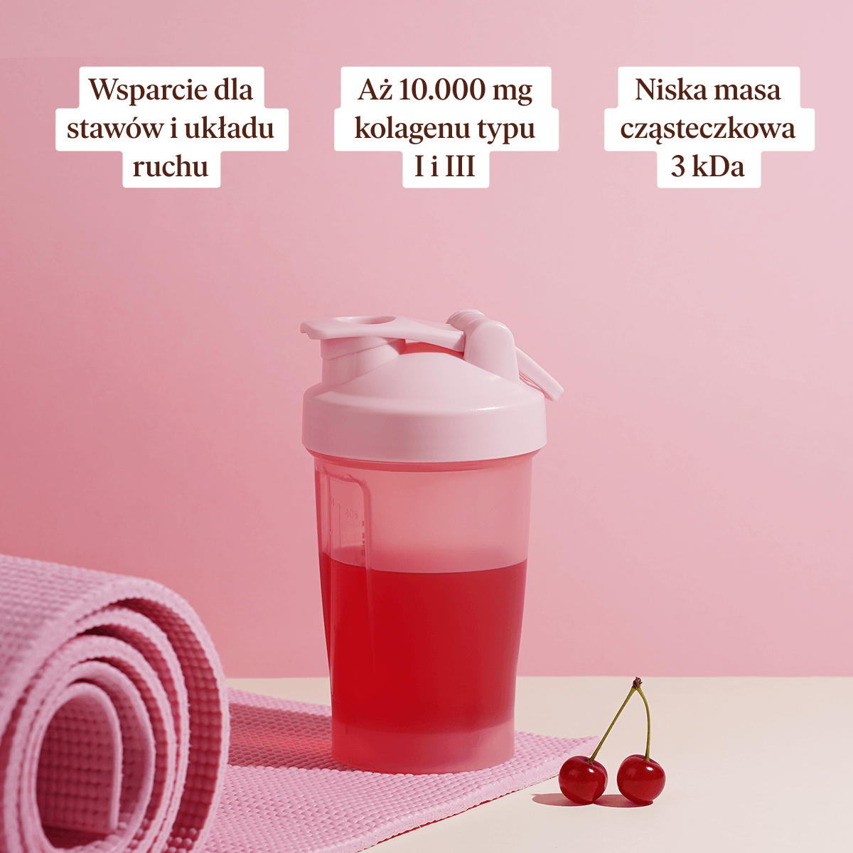 Kolagen Premium Sport 10000 mg, wiśnia