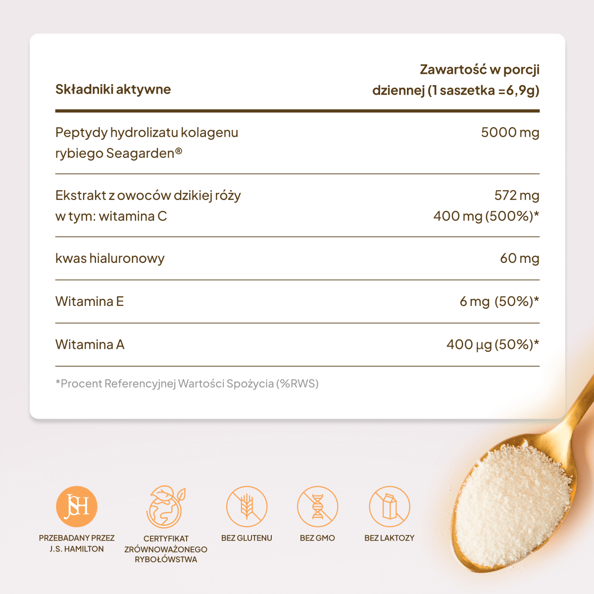 Kolagen Premium 5000 mg, jeżyna: tester 3 saszetki