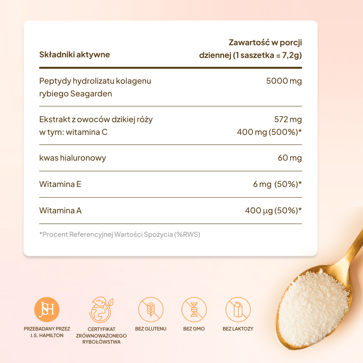 Kolagen Premium 5000 mg, Mix 3 Smaków