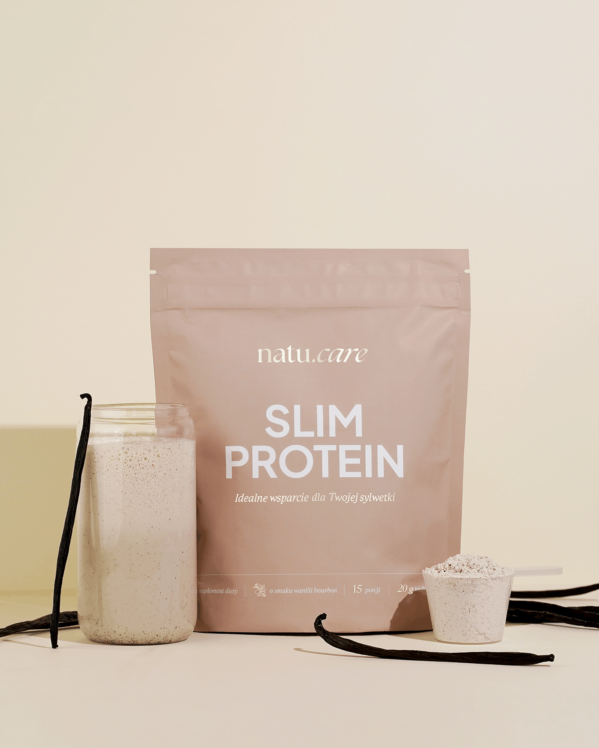 Białko Slim Protein, Wanilia Bourbon - 3 miesięczna kuracja