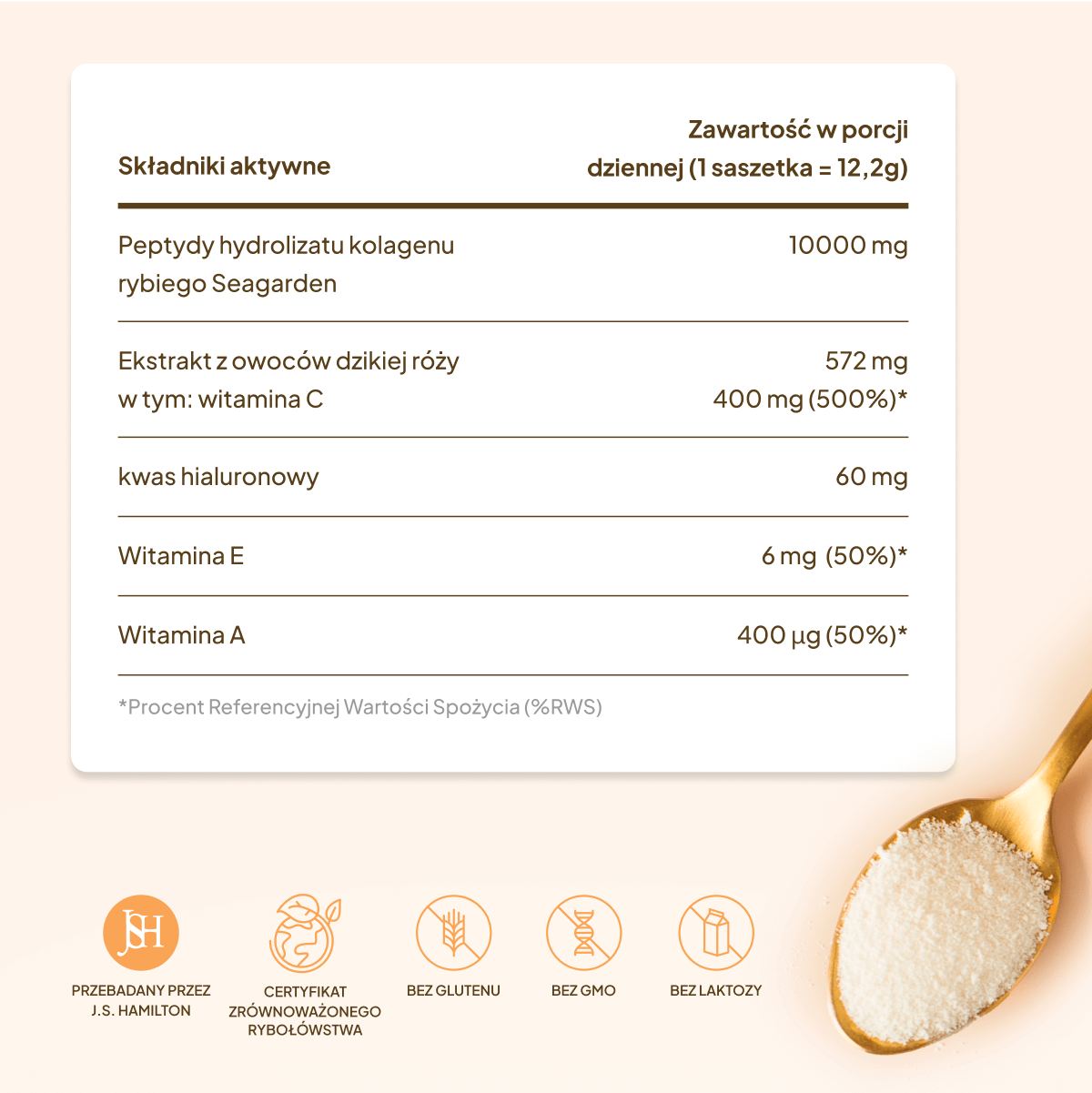 Kolagen Premium 5000 mg, mango-marakuja: 7 saszetek