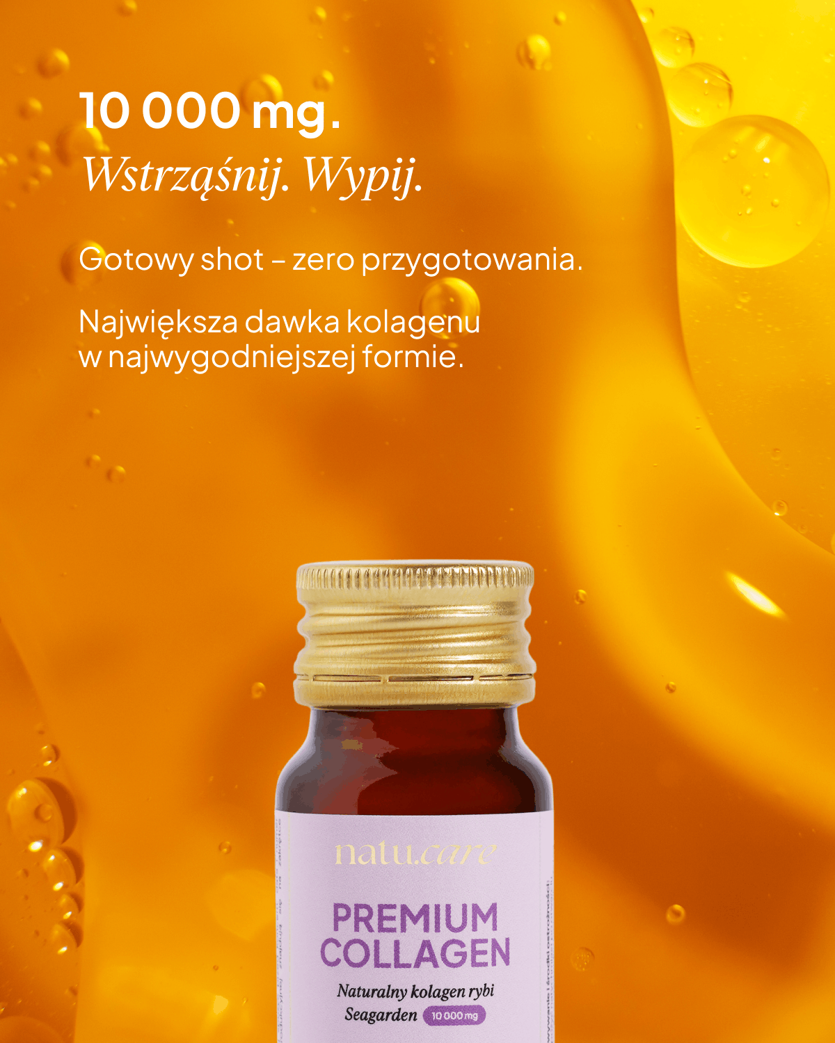Kolagen Premium Shot 10000 mg, owoce leśne - 3 miesięczna kuracja