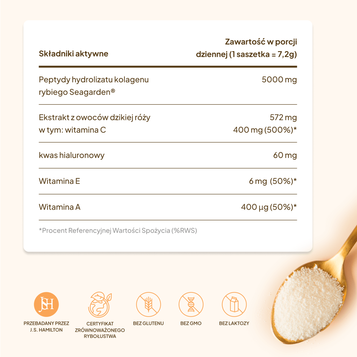 Kolagen Premium 5000 mg, mango-marakuja