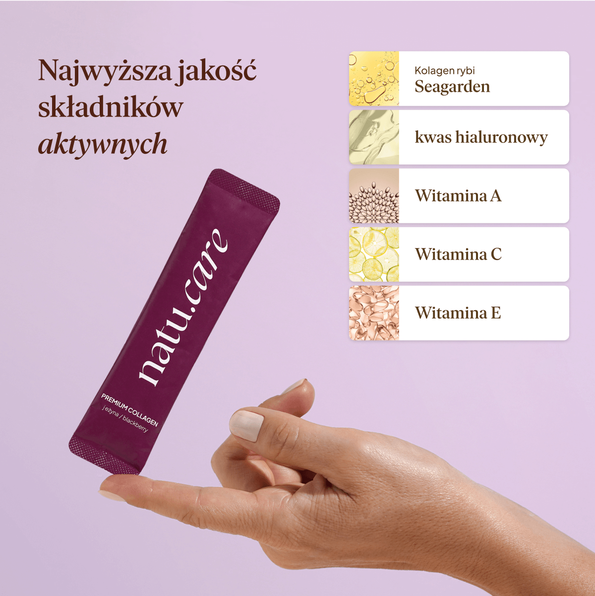 Kolagen Premium 5000 mg, jeżyna: 7 saszetek