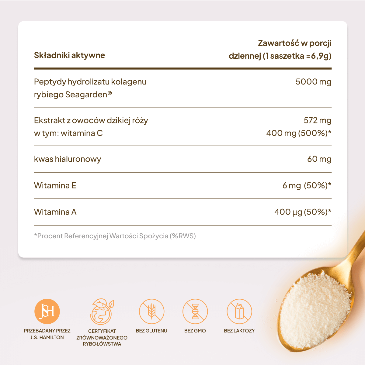 Kolagen Premium 5000 mg, jeżyna: 7 saszetek