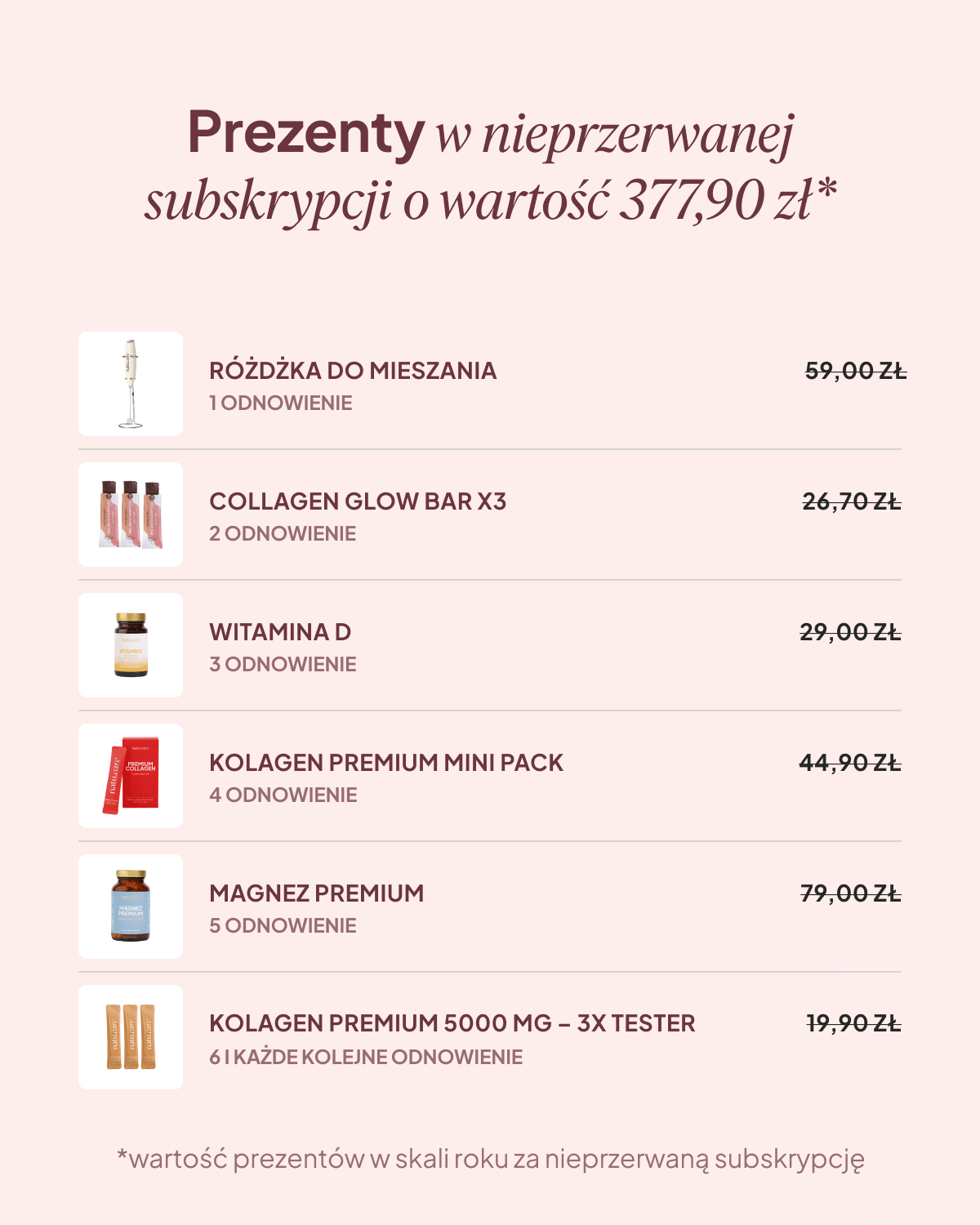 Kolagen Premium 5000 mg, truskawka-rabarbar