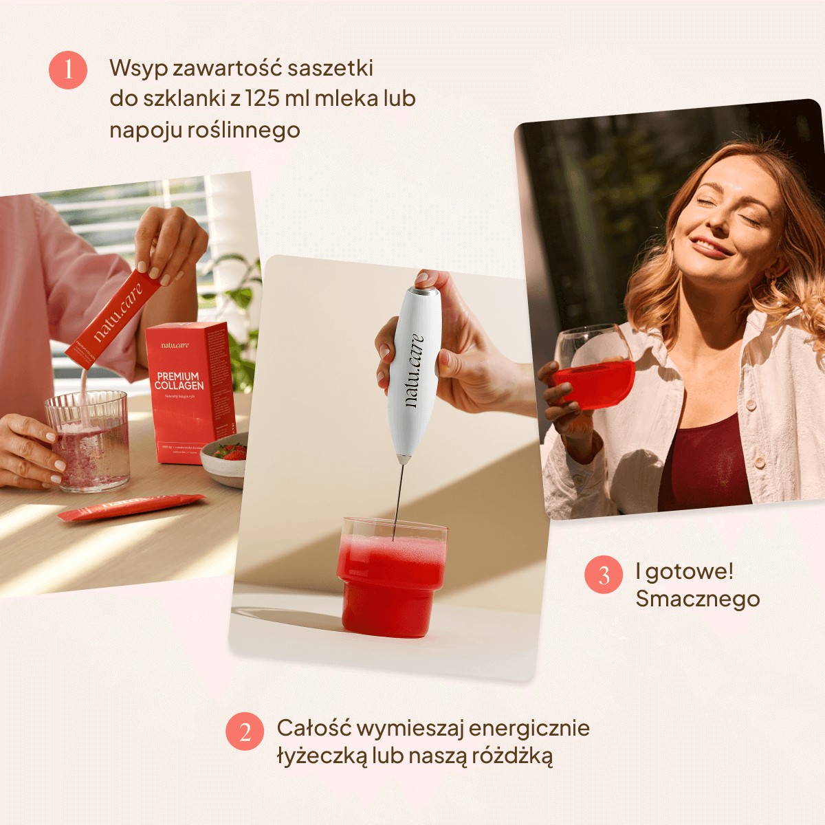 Kolagen Premium 5000 mg, truskawka-rabarbar: 7 saszetek