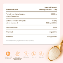 Kolagen Premium 5000 mg, truskawka-rabarbar: 7 saszetek