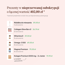 Kolagen Premium 5000 mg, truskawka-rabarbar