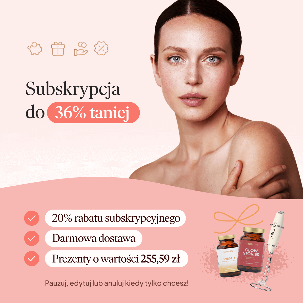 Kolagen Premium 5000 mg, truskawka-rabarbar