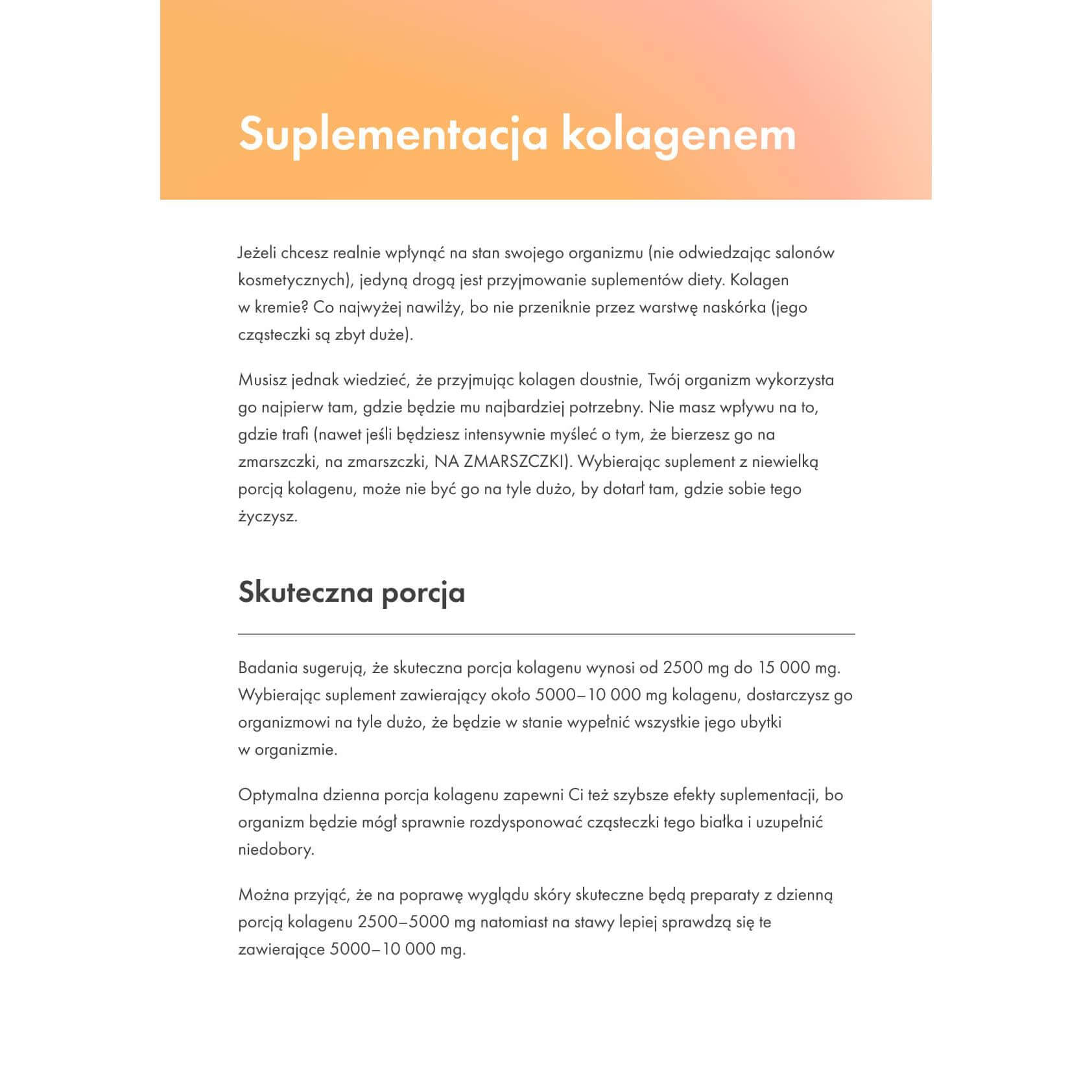 Prezent - ebook "10 zaskakujących korzyści z suplementacji kolagenem"