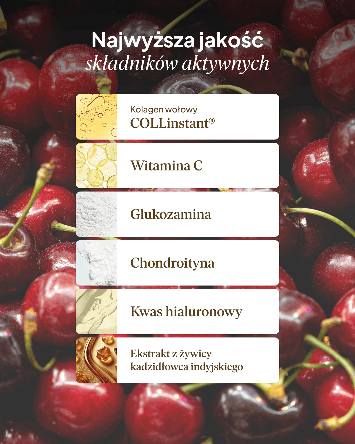 Kolagen Premium Sport Wołowy 10000 mg, wiśnia - 3 miesięczna kuracja