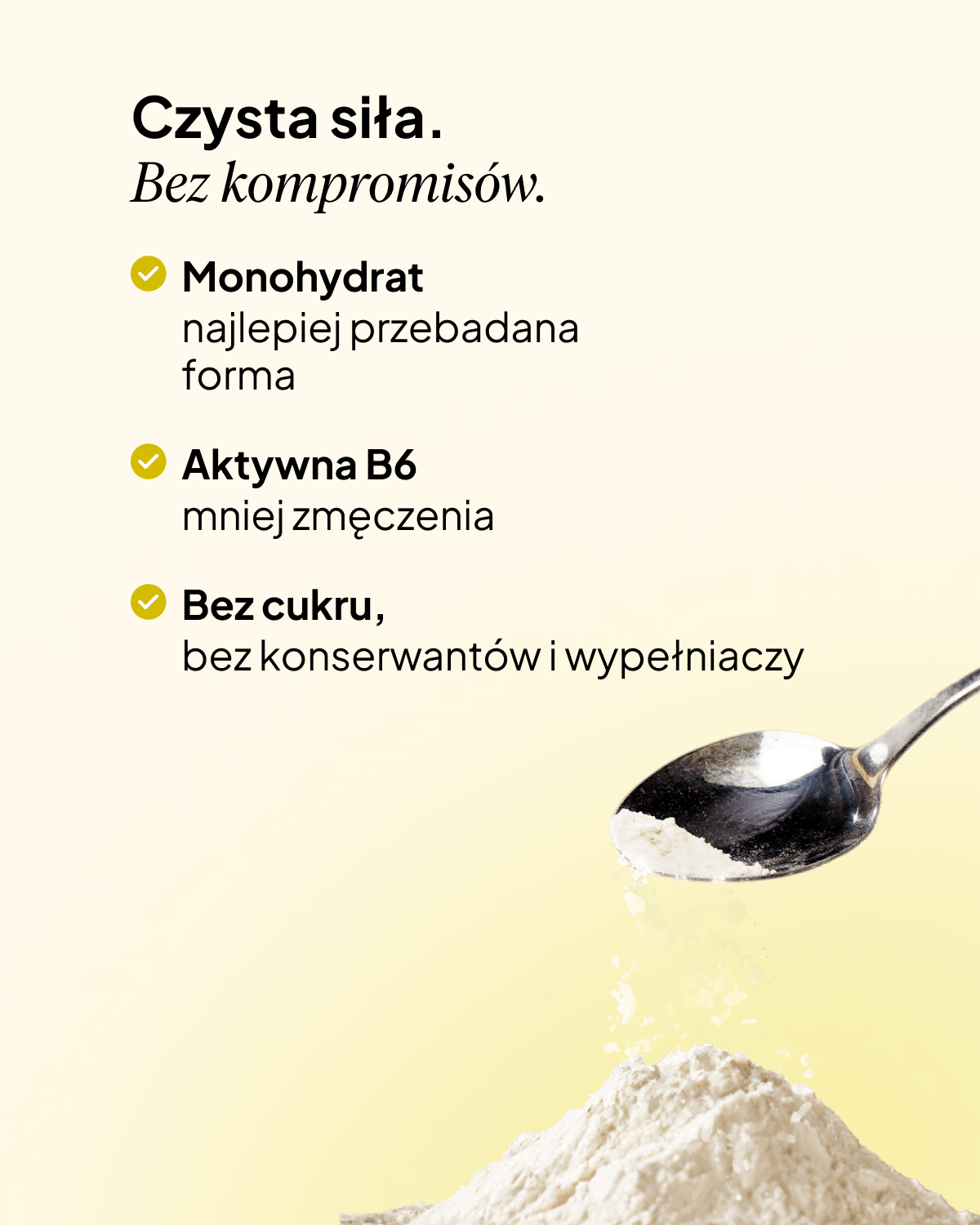 Kreatyna Monohydrat + B6, 5g, yuzu-limonka
