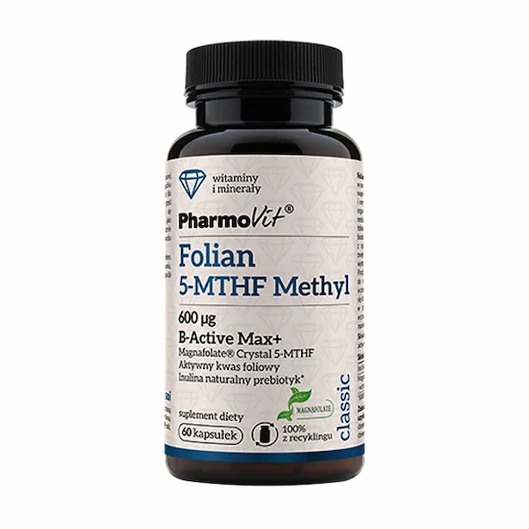Folian 5-MTHF Methyl 600 mg, 60 kapsułek