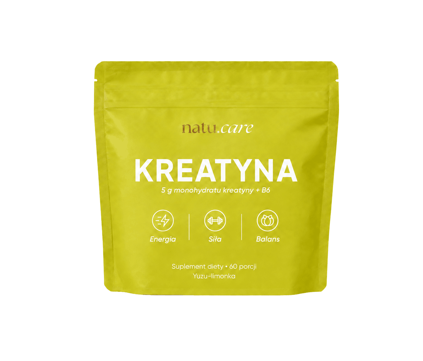 Kreatyna Monohydrat + B6, 5g, yuzu-limonka