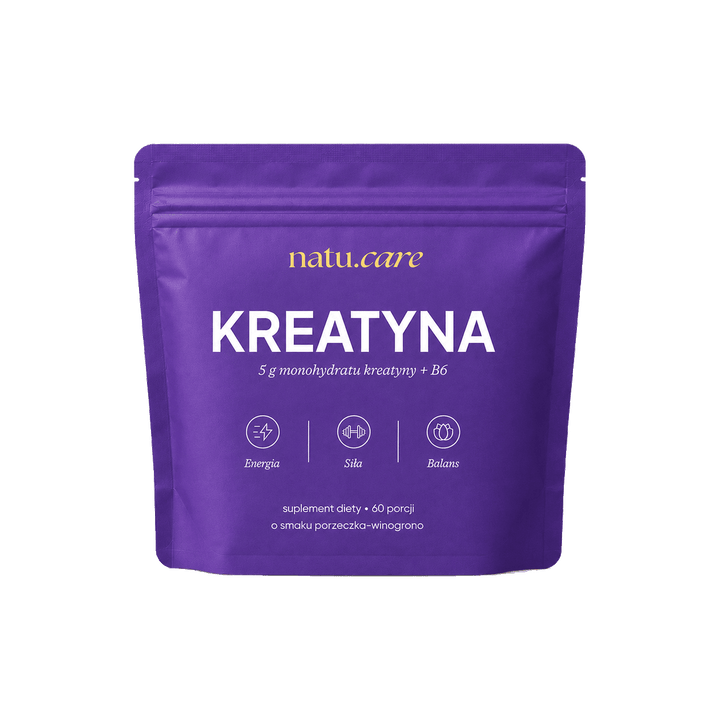 Kreatyna Monohydrat + B6, 5g, porzeczka-winogrono