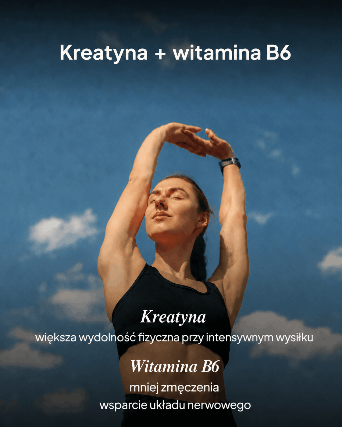Kreatyna Monohydrat + B6, 5g, mango-marakuja