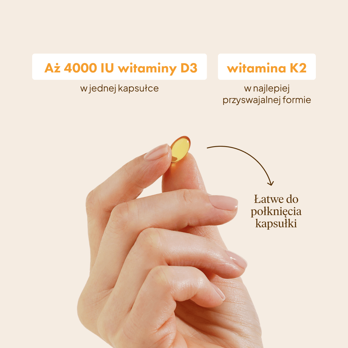 Witamina  D3 4000 IU + K2 MK-7