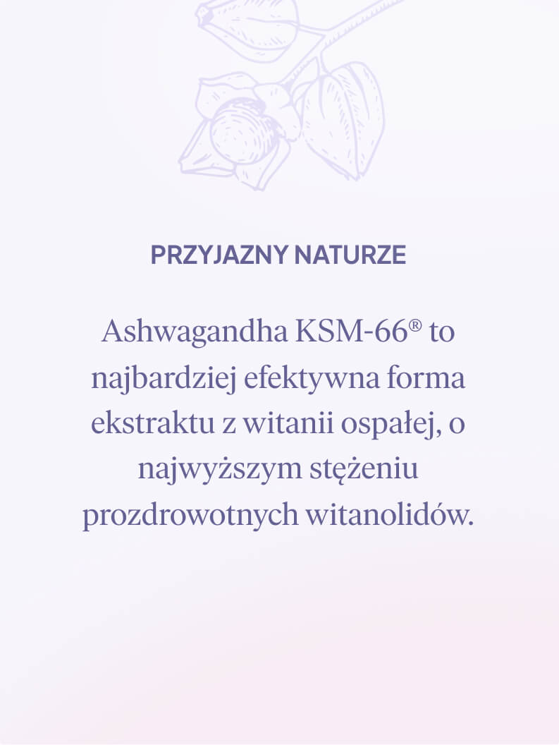 Wegańskie żelki na sen, ashwagandha KSM-66, malina