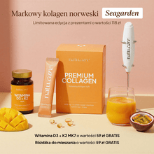 Kolagen Premium 5000 mg mango-marakuja  + różdżka i witamina D3K2 gratis