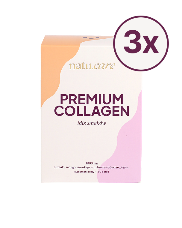 Kolagen Premium 5000 mg, mix - 3 miesięczna kuracja