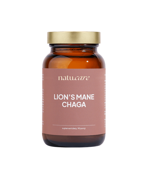 Adaptogeny: Lion's Mane + Chaga, soplówka jeżowata