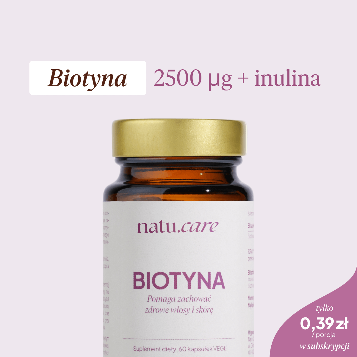 Ceneo: Biotyna 2500 µg + inulina