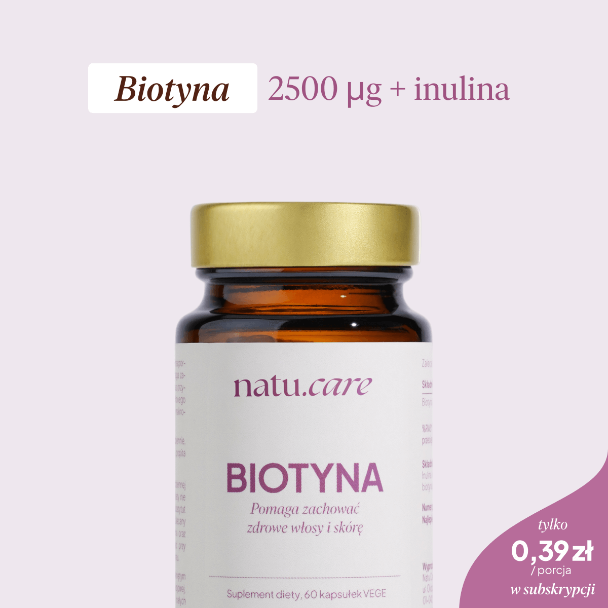 Biotyna 2500 µg + inulina