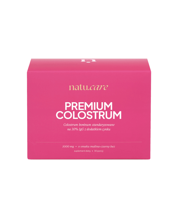 Premium Colostrum, malina-czarny bez