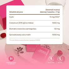 Premium Colostrum, malina-czarny bez - 3 miesięczna kuracja