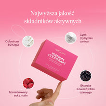 Premium Colostrum, malina-czarny bez