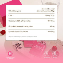 Premium Colostrum, malina-czarny bez