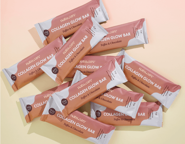 Ceneo: Natu.Care Collagen Glow Bar, 12 batonów o smaku toffi