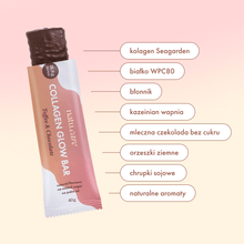 Collagen Glow Bar, baton o smaku toffi