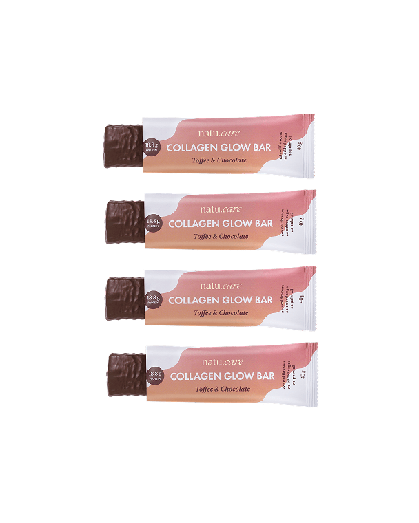 Collagen Glow Bar, 12 batonów o smaku toffi
