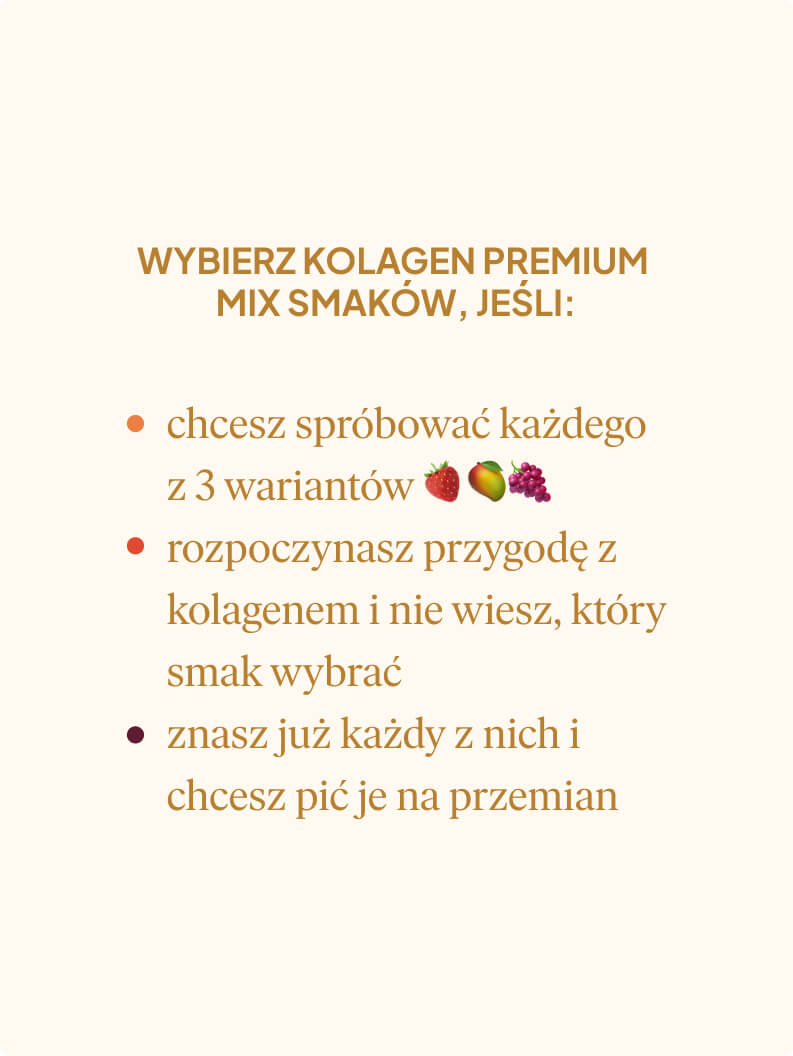 Kolagen Premium 5000 mg, Mix 3 Smaków