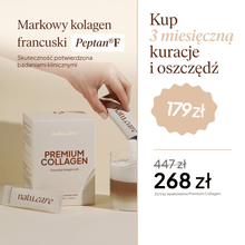Kolagen Premium 5000 mg, bezsmakowy - 3 miesięczna kuracja