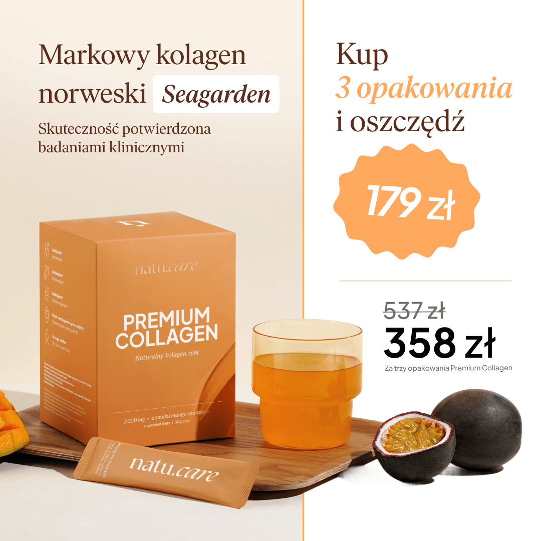 Kolagen Premium 5000 mg, mango-marakuja - 3 miesięczna kuracja