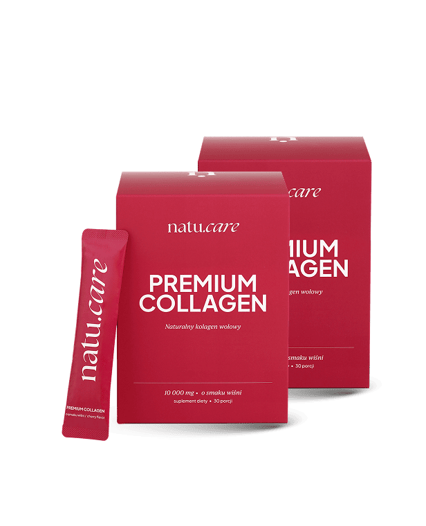 Kolagen Premium Sport 10000 mg, wiśnia - 2 miesięczna kuracja
