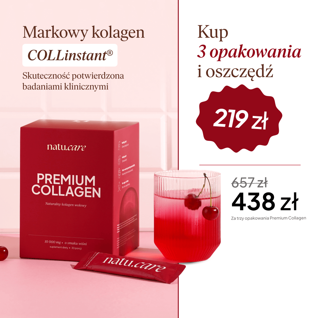 Kolagen Premium 10000 mg, wiśnia - 3 miesięczna kuracja