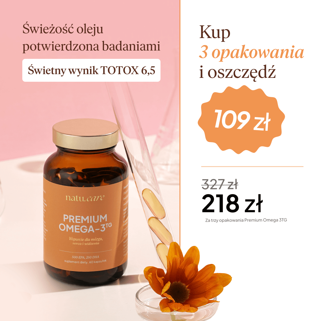 Premium Omega 3 TG 750 mg - 3 miesięczna kuracja