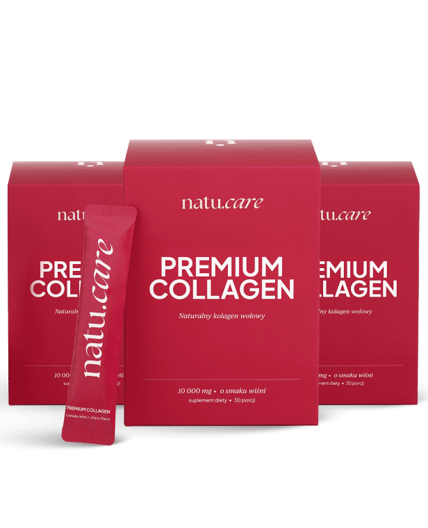 Kolagen Premium Sport 10000 mg, wiśnia - 3 miesięczna kuracja