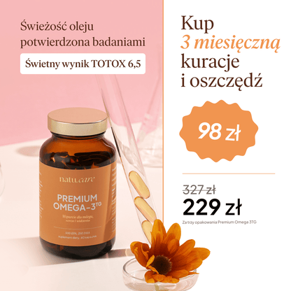 Premium Omega 3 TG 750 mg - 3 miesięczna kuracja