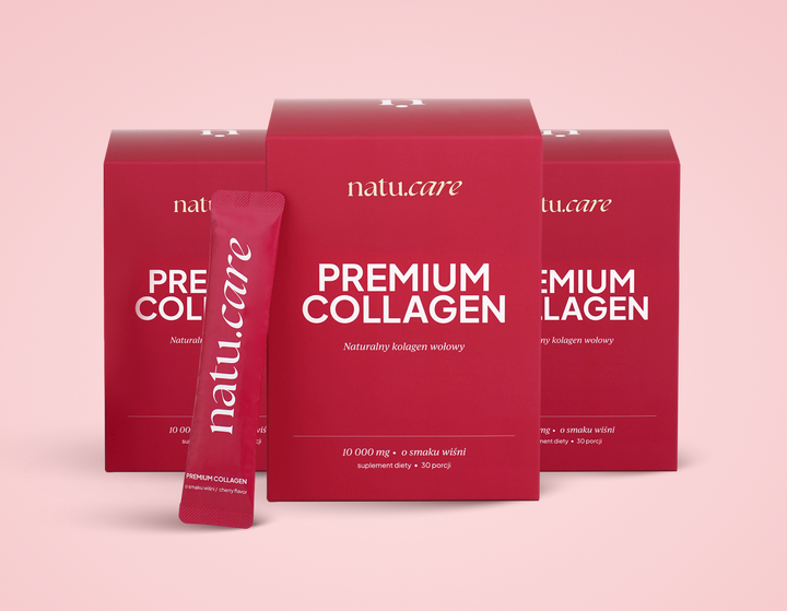 Kolagen Premium Sport 10000 mg, wiśnia - 3 miesięczna kuracja