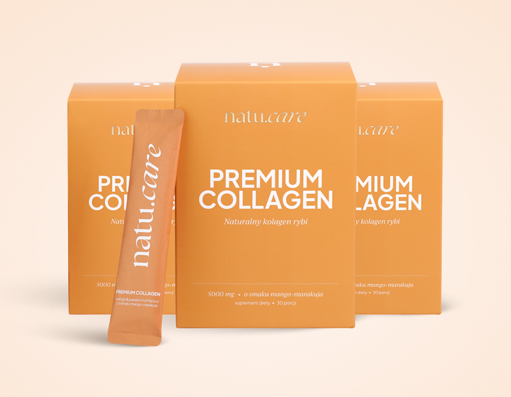 Kolagen Premium 5000 mg, mango-marakuja - 3 miesięczna kuracja