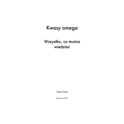 Ebook: Kwasy omega. Wszystko, co musisz wiedzieć