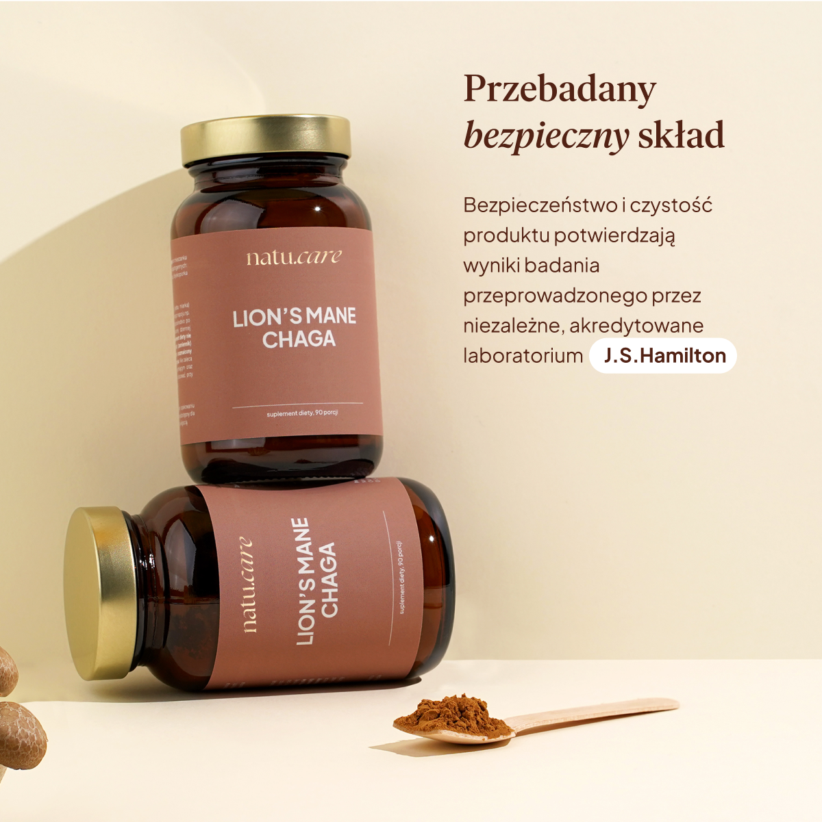 Ceneo: Natu.Care Adaptogeny: Lion's Mane + Chaga, soplówka jeżowata